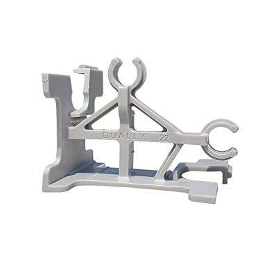 Imagem de LTM CONCRETE Cadeiras de vergalhão Dually (pacote com 12) – 7 alturas em 1 cadeira – suporte rápido, fácil e versátil – aplicações verticais e horizontais – feitas nos EUA