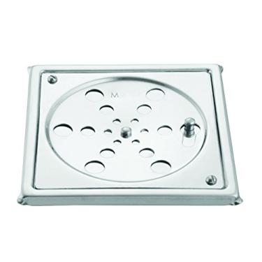 Imagem de Grelha Fecho Caixilho Inox Quadrada 10 Cm Meber 1410