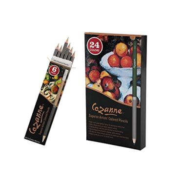 Imagem de Cezanne Conjunto de lápis de cor premium com 6 unidades de liquidificadores incolores – Lápis de cor com núcleo de cera macia para desenhar, misturar, colorir, artistas profissionais e muito mais! -