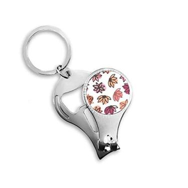 Imagem de Pétala Abstrata Plantas Arte Padrão Alicate Anel Chaveiro Abridor de Garrafas Cortador