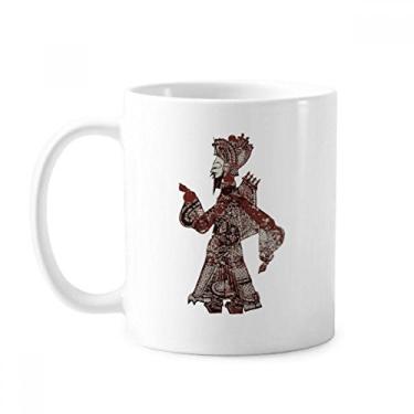 Imagem de Caneca tradicional Shadow Play Man Walk cerâmica xícara de café porcelana louça