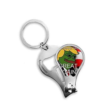Imagem de Cortador de unhas America Sad Frog President Great Image abridor de chaveiro tesoura