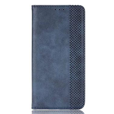 Imagem de BoerHang Capa para BLU Bold N2, capa carteira flip de couro com compartimento para cartão, couro PU premium, capa de telefone com suporte para BLU Bold N2. (azul)