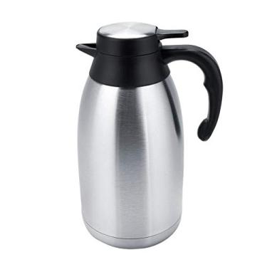 Imagem de Garrafa térmica de aço inoxidável, garrafa de café isolada a vácuo para chá, água, café (2 litros)