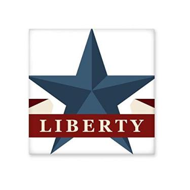 Imagem de Pentagrama Liberdade Slogan América Cidade Campo Piso de Cerâmica Brilhante Decalque Pedra Adorna de Tijolos Vitrificados