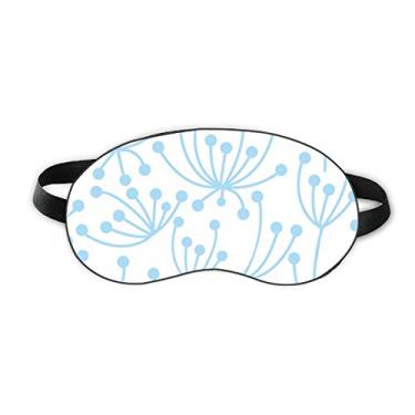 Imagem de Blue Flower Plant Paint Sleep Eye Shield Capa macia para sombra noturna