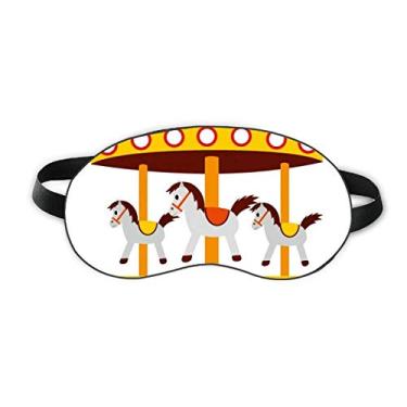 Imagem de Capa para sombra noturna macia para dormir com ilustração de carrossel parque de diversões