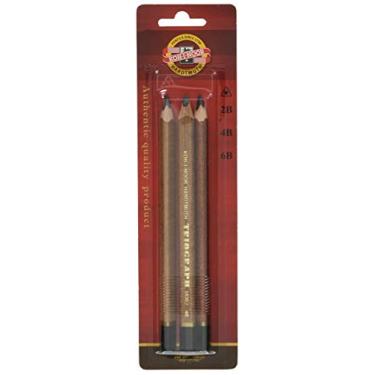 Imagem de KOH-I-NOOR Lápis de grafite triangular jumbo 2B/4B/6B (pacote com 3)