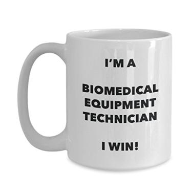 Imagem de Caneca Técnica de Equipamento Biomedical – I'm a Biomedical Equipment Technician I win! – Copo de Café Divertido – Ideia de e Natal