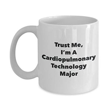 Imagem de Caneca Trust Me, I'm A Cardiopulmonary Technology Major - Caneca de café divertida - Lindas ideias de presentes de formatura para amigos e colegas de classe (325 ml)