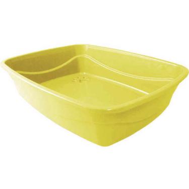 Imagem de Bandeja Higiênica Alta Pet Injet Cat Plus Amarela - Tam. G