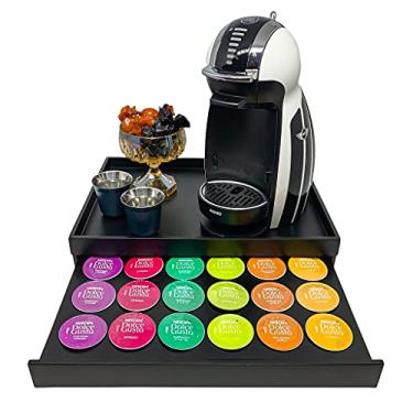 Imagem de Bandeja Porta Cápsula Dolce Gusto 24 Cápsulas Preta Cor:Preto