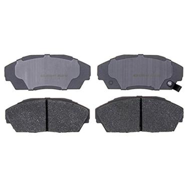Imagem de ACDelco Conjunto de pastilhas de freio a disco dianteiro semi-metálicas 14D409M prata com sensor de desgaste