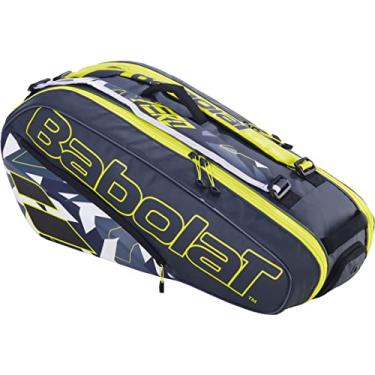Imagem de Raqueteira Babolat Pure Aero X6 Preto e Amarelo, Cor: Preto/amarelo