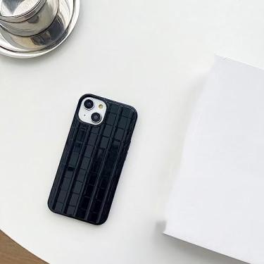 Imagem de Caso de telefone de pára-choque de telhas de vidro brilhante de cor doce de silicone macio de luxo para iphone 11 12 13 14 Pro Max X XS XR 7capa, hei, para iPhone 11Pro