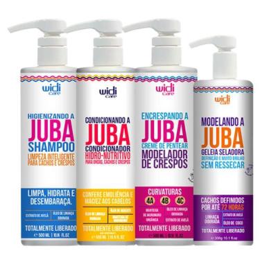 Imagem de Kit Juba Shampoo Condicionador Geleia Modelando E Encrespando A Juba W