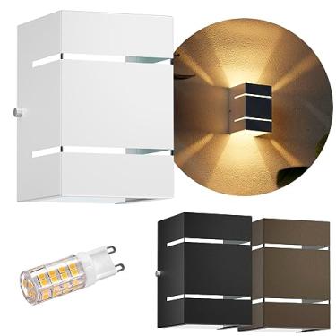 Imagem de Arandela Frisos E Facho Externa + Led G9 5w Mf115 (Branco, Branco Quente)