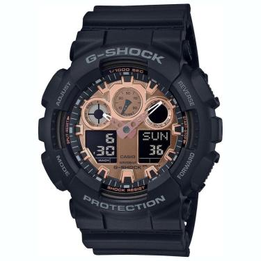 Imagem de Relógio CASIO G-SHOCK masculino preto rose GA-100MMC-1ADR