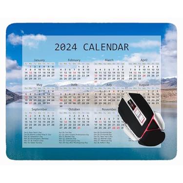 Imagem de YENDOSTEEN Mouse pad de calendário 2023 ano com feriados, mouse pad de camelo psicodélico tipo 1783