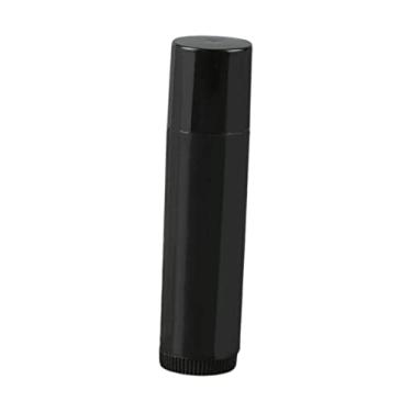 Imagem de MERIGLARE Tubos de bálsamo labial 100 pçs frascos de batom mini cosméticos suprimentos diy recipientes óleo labial dos namorados presente meninas, PRETO