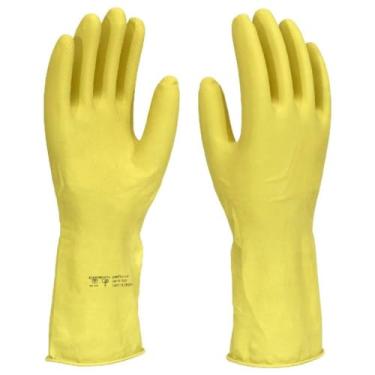 Imagem de Luva Latex Amarela 10 Gg Forrada C.A 42023
