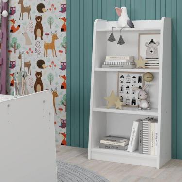 Imagem de Estante Infantil Montessori Movelbras Branco