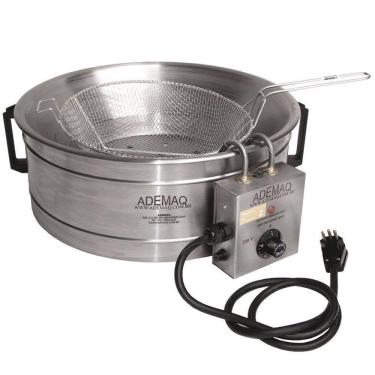 Imagem de Tacho de Fritura Elétrico 5 Litros Bacia Alumínio Ademaq