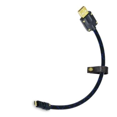 Imagem de Cabo de áudio USB 2R2 dac DSD, cabo audiófilo USB a para USB micro b 2.0 midi tipo microusb para amplificador de fone de ouvido, amplificador dac, placa de som com pc de 3 metros