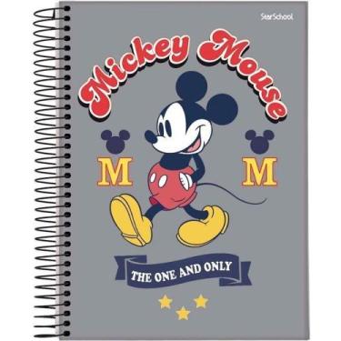 Imagem de Caderno Disney Mickey Espiral 1/4 Capa Dura 80 Folhas  Starschool