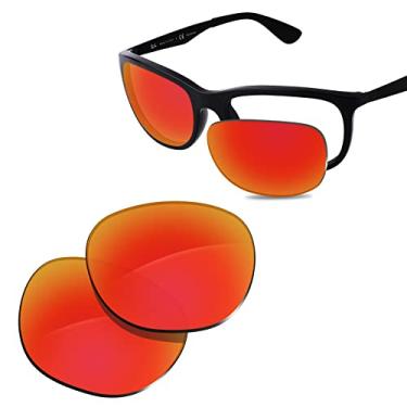 Imagem de Glintbay Lentes de óculos de sol de substituição 100% precisas para Ray-Ban RB4267 59 mm - Espelhado vermelho fogo polarizado
