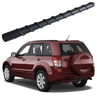 Imagem de Antena de borracha espiral flexível de 17 cm para Suzuki Grand Vitara (2006-2013), à prova de lavagem de carro – Substituição interna de mastro de antena de bobina de cobre
