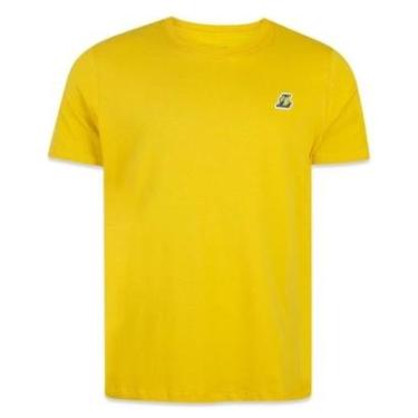 Imagem de Camiseta New Era Los Angeles Lakers Core Amarelo-Masculino