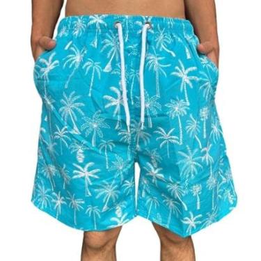 Imagem de Bermuda Shorts Mauricinho Masculina Com Forro Moda Praia-Masculino
