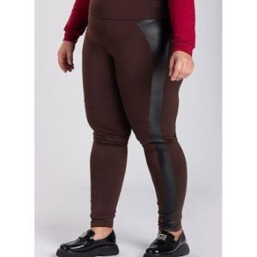 Imagem de Calça Montaria Plus Size Peluciada Detalhe Cirre-Feminino