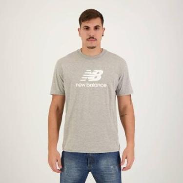 Imagem de Camiseta New Balance Essentials Basic Cinza-Masculino