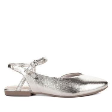 Imagem de Sapatilha Feminina Dakota Metalizada Prata-Feminino