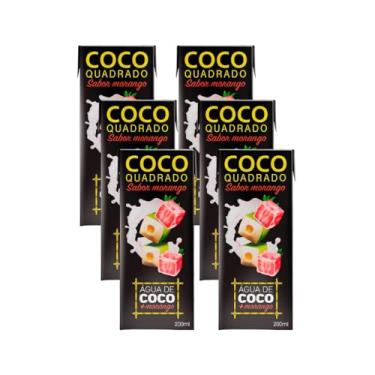 Imagem de Água de Coco Quadrado 27unx200ml Morango