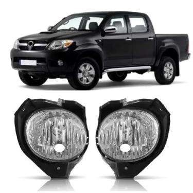 Imagem de Par Farol De Milha Auxiliar Pick Up Hilux Srv 2009 2010 2011