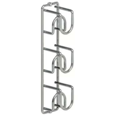 Imagem de 8 Mini Adega de Parede Suportes para 3 Garrafas de Vinho cada Aramado Masutti Cube Carbono