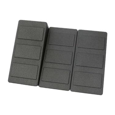 Imagem de UGPLM 3 peças placas de estiramento de cunha de agachamento com alça antiderrapante exercício perna estiramento pé placa inclinada para treino alongamento