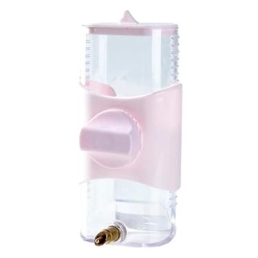 Imagem de Gralara waterer pássaro bebedor armazenamento manter limpo pássaro dispensador de água beber recipiente para calopsita pequeno animal de estimação, ROSA