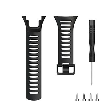 Imagem de ZEZEFUFU Pulseira de borracha macia de substituição para Suunto para ambit 3 2 1 2S 3P 3R pulseiras de relógio inteligente, Sem Pedra Preciosa