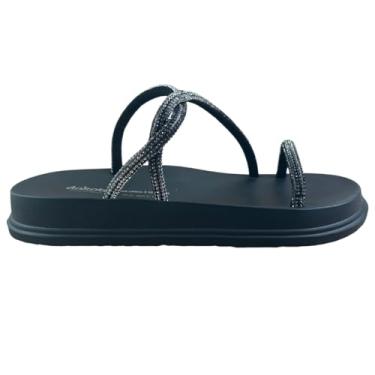 Imagem de Papete Feminina Dakota Macia Strass Brilho Original (Preto, BR, Adulto, Numérico, 36)