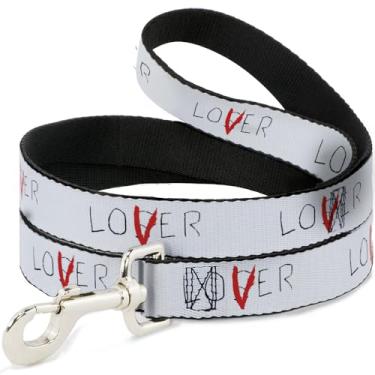 Imagem de Warner Bros. Coleira para cães durável e elegante com fecho de pressão, citação de filmes de terror, 1,0 m de comprimento, 2,5 cm de largura