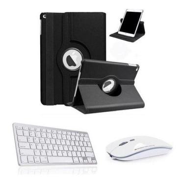 Imagem de Capa Giratoria Com Teclado Bluetooth E Mouse P/ iPad Mini 6 - Skin Zab