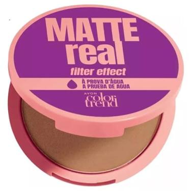 Imagem de AVON, AVON MATTE REAL PO COMPACTO FACI FPS10 MEDIO ESCURO 432N 7g