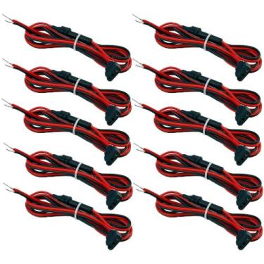 Imagem de 10 Cabo Rabicho Para Rádio Amador Comunicador Px Cabo De Alimentação P