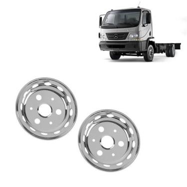 Imagem de Par Calota Aro 17,5 Americana Diant p Mercedes-Benz Accelo - Fabbof