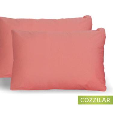 Imagem de Kit 10 Fronha Avulsa Malha Liso 100% Algodão - Cozzilar,  Coral