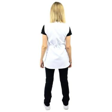 Imagem de Uniforme Zeladora Calça + Baby Look + Bata de Limpeza - Uniforme Faxin